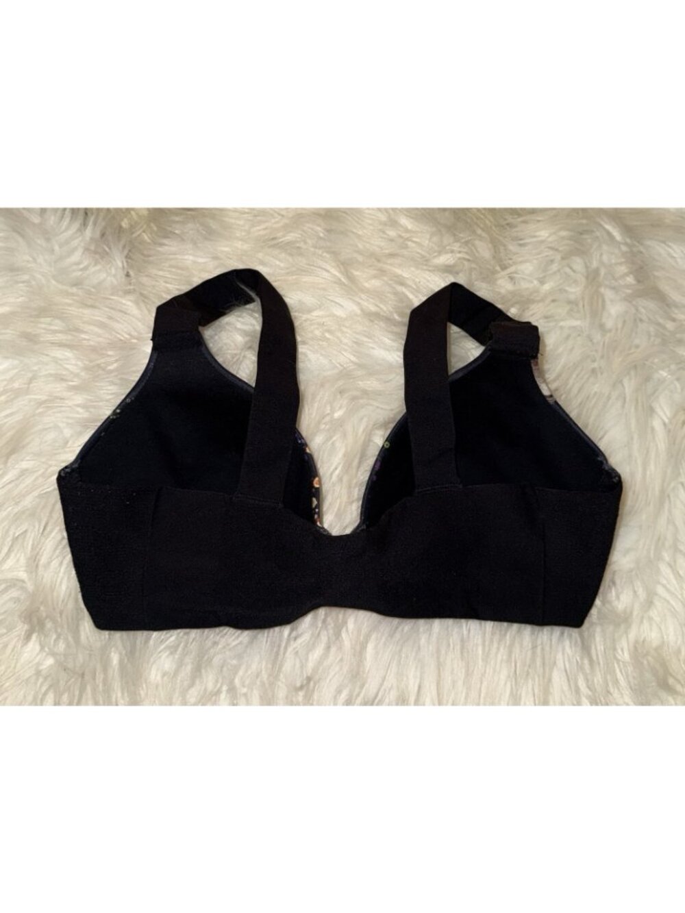 Spanx Bra-llelujah! Bra Lined UW Limited Edition Girl Floral Womens 36B Black - Picture 4 of 6